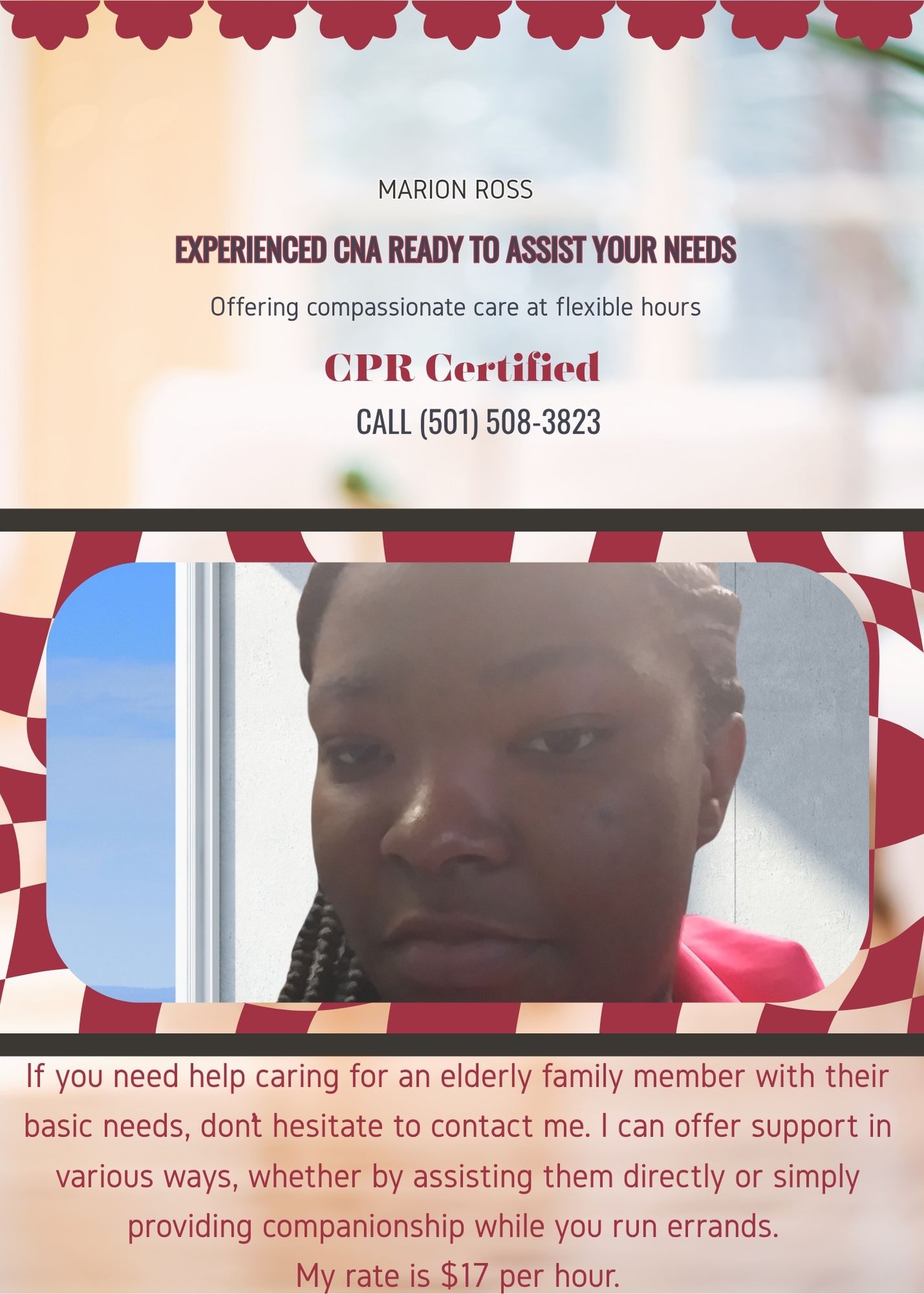 Compassionate CNA Ready to Assist You